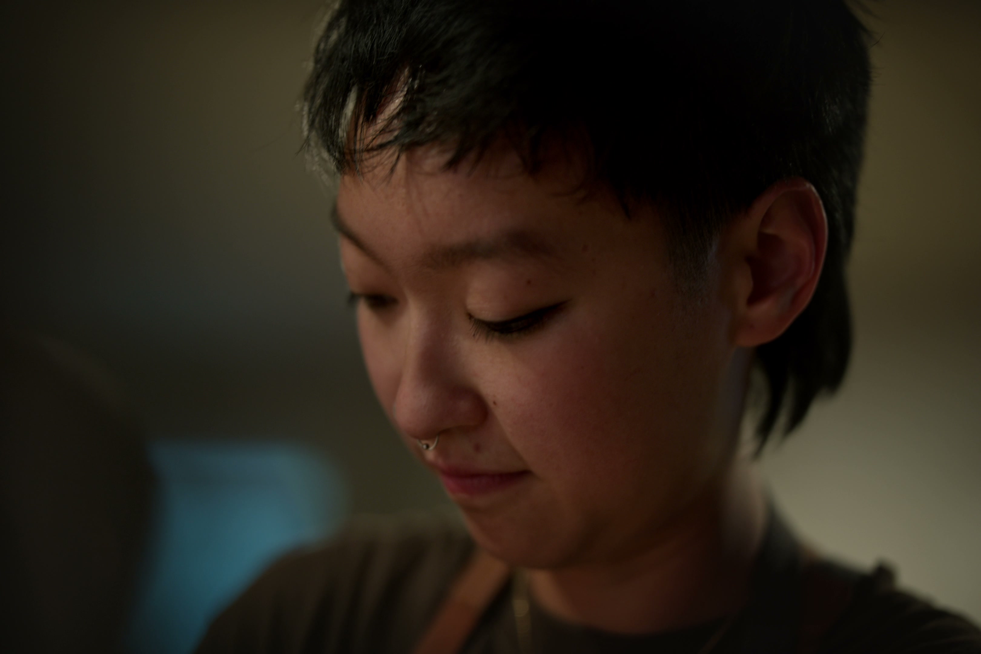 Close portrait of the Grain of Salt chef at work